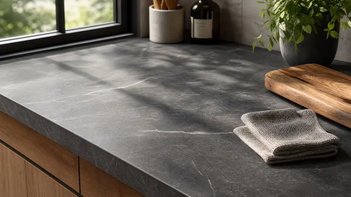 How to clean soapstone countertops with a microfiber cloth